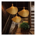 Wicker pendant lamp "Bellas".