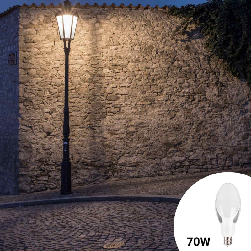 Industrial LED bulb E40 - 70W - ⌀120mm