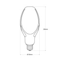 Industrial LED bulb E40 - 70W - ⌀120mm