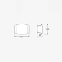 FUMAGALLI ABRAM 150 3,2W R7S wall light for outdoor use