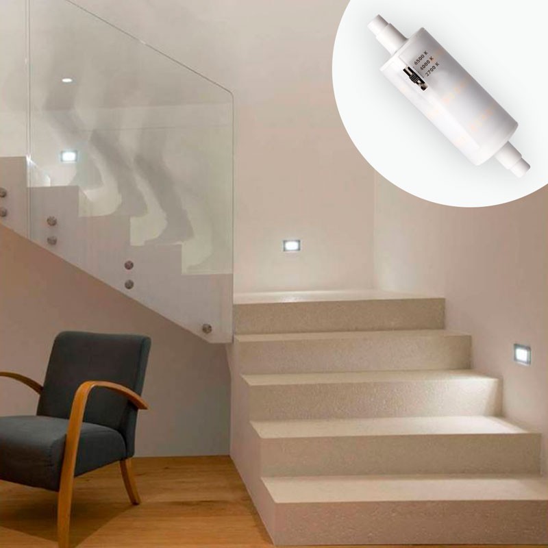 Bombilla LED R7S Fumagalli CCT 78mm - 4W - 400Lm
