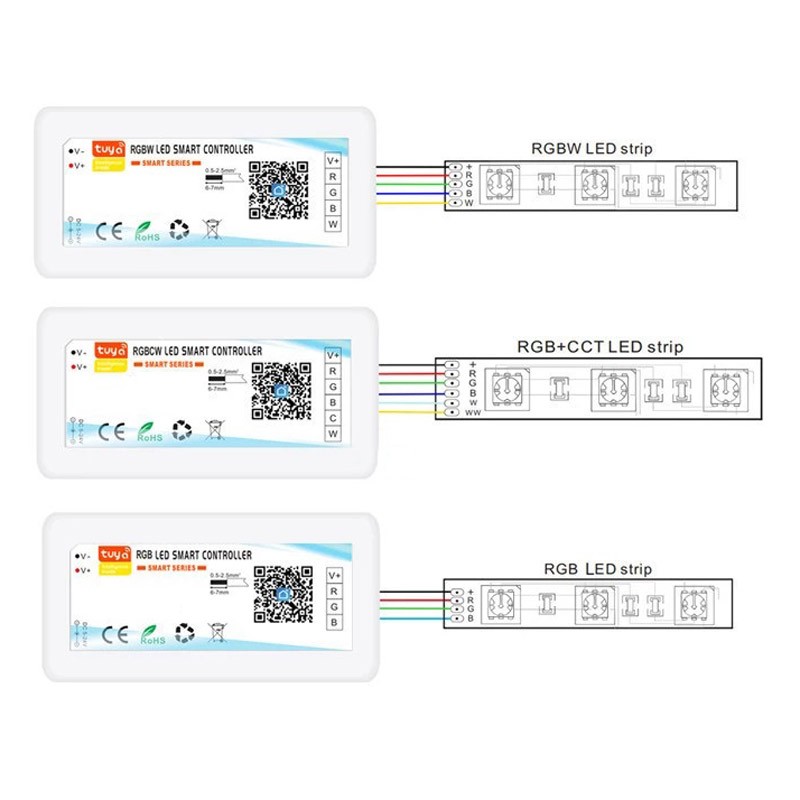 WIFI LED Controller RGBW 12/24V 4 channels 4A/CH