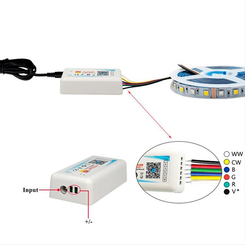 WIFI LED Controller RGBW 12/24V 4 channels 4A/CH