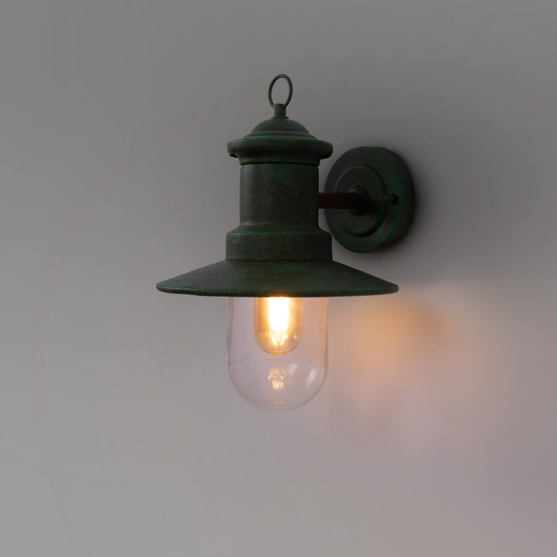 Rustic outdoor wall light "Sea" IP44 E27