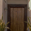 Rustic outdoor wall light "Sea" IP44 E27