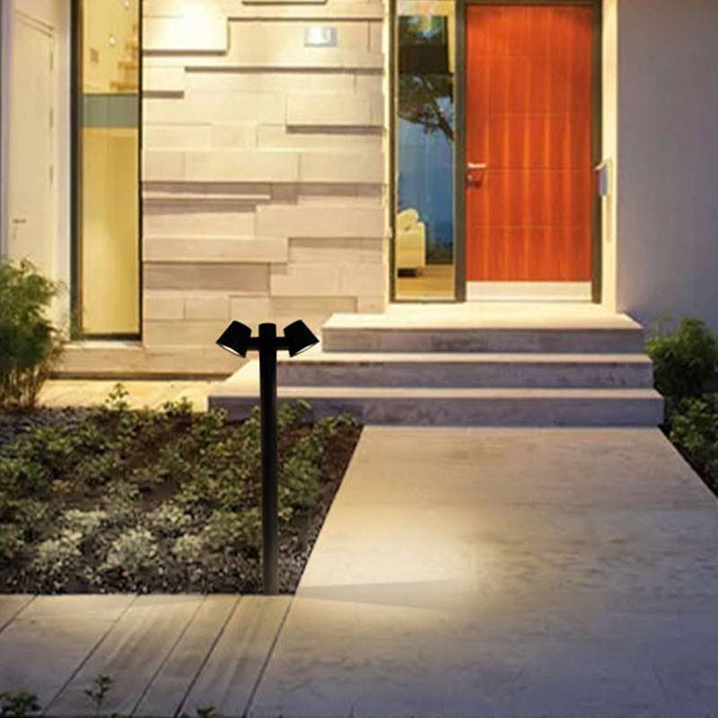 Double Steel Bollard 2xGU10 Max 35W IP44