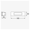 FUMAGALLI NINA 190 R7S CCT 7,5W IP55 recessed beacon