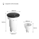 FUMAGALLI CECI 90 2L GU10 3.5W LED recessed floor spotlight