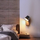 KOPPEN" 6W 2700K Rotating Wooden LED Bedroom Wall Light "KOPPEN" 6W 2700K
