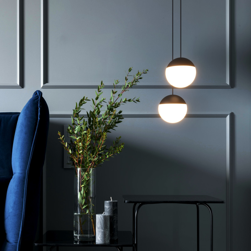 Spherical LED pendant light "ASTRO" - 9W - Warm Light