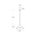 Pendant lamp design "Cima" - 13W - Driver Eaglerise - Warm white