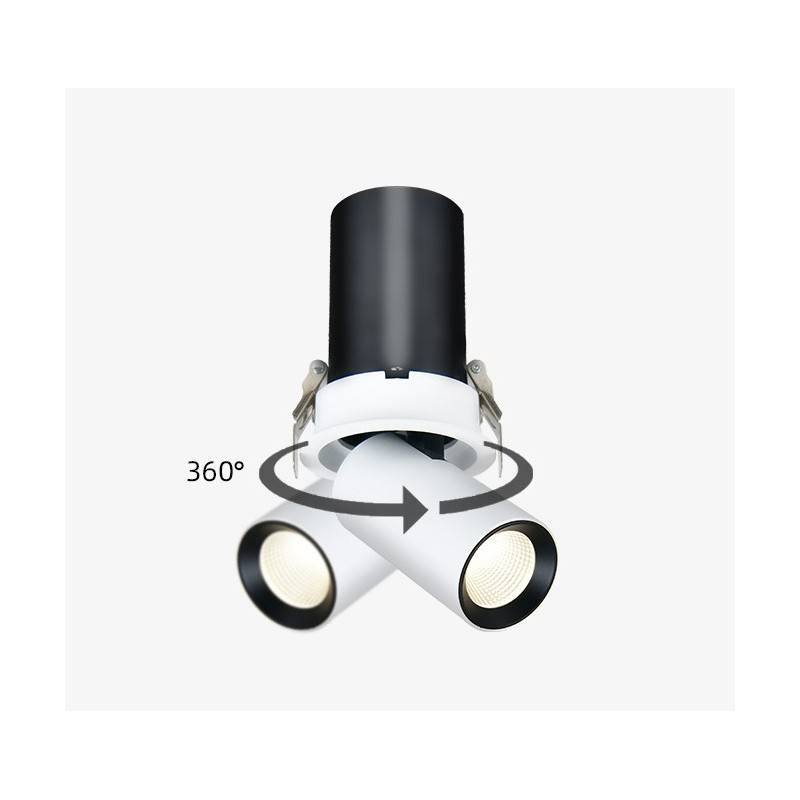 Adjustable recessed LED spotlight - 7W - Cree Chip - 24°