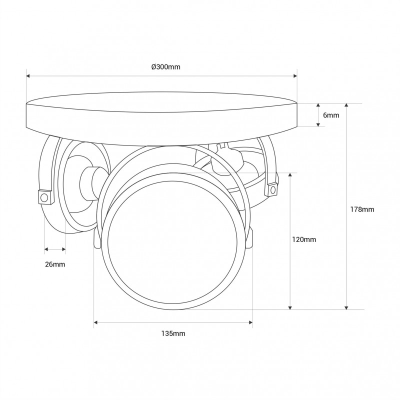 Triple ceiling light "IRIS 3" - 3 x AR111 GU10