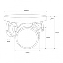 Triple ceiling light "IRIS 3" - 3 x AR111 GU10