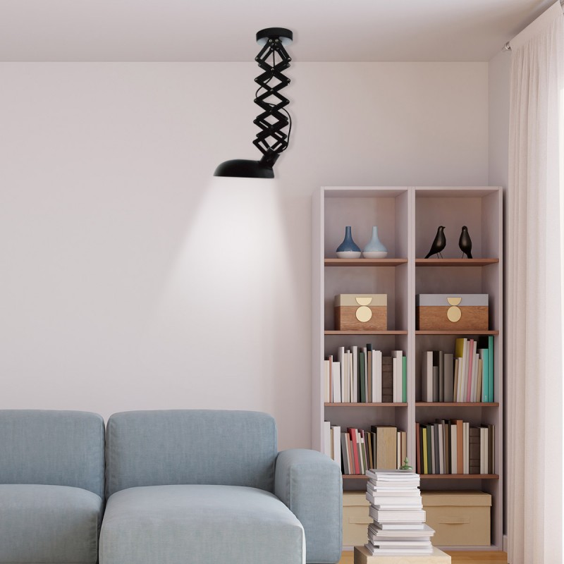 Extendable vintage ceiling lamp - E27