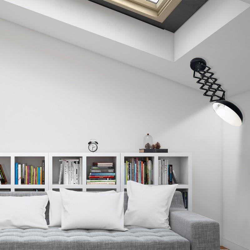 Extendable vintage ceiling lamp - E27