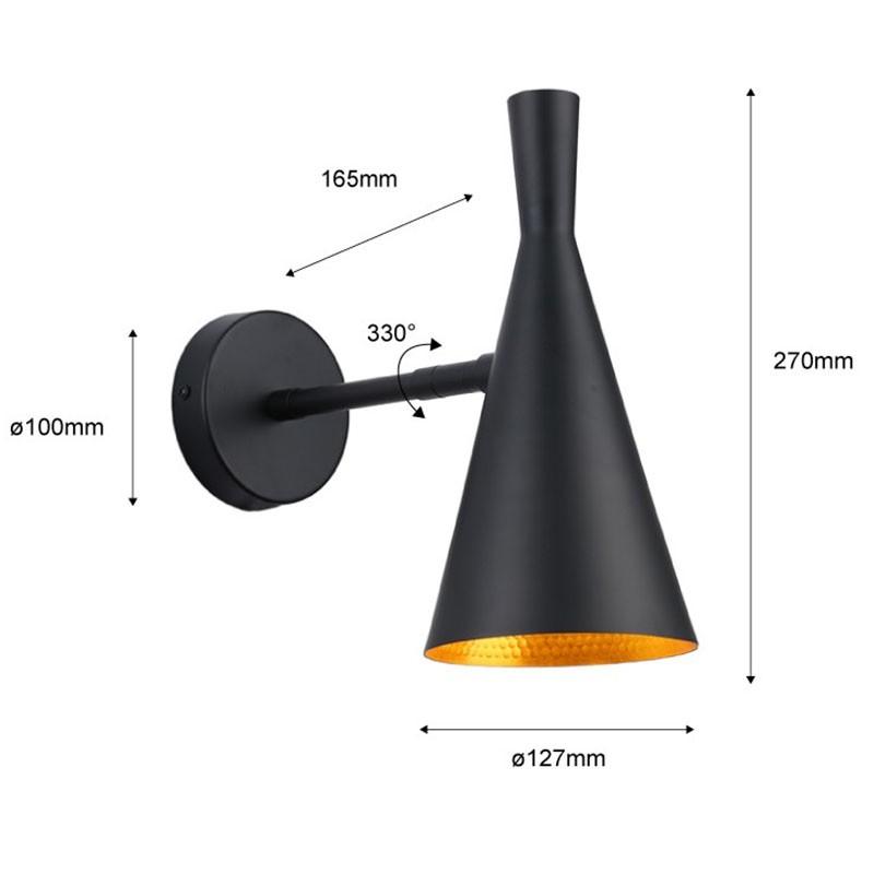 Adjustable Nordic-style wall light