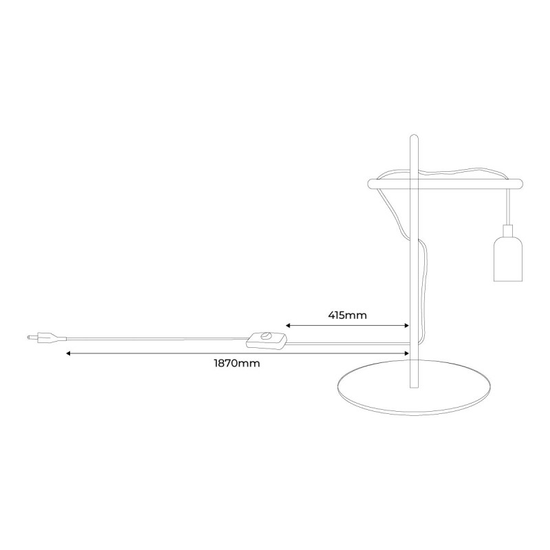 Natural wood table lamp "NATURAL WOOD".