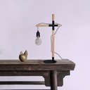 Natural wood table lamp "NATURAL WOOD".