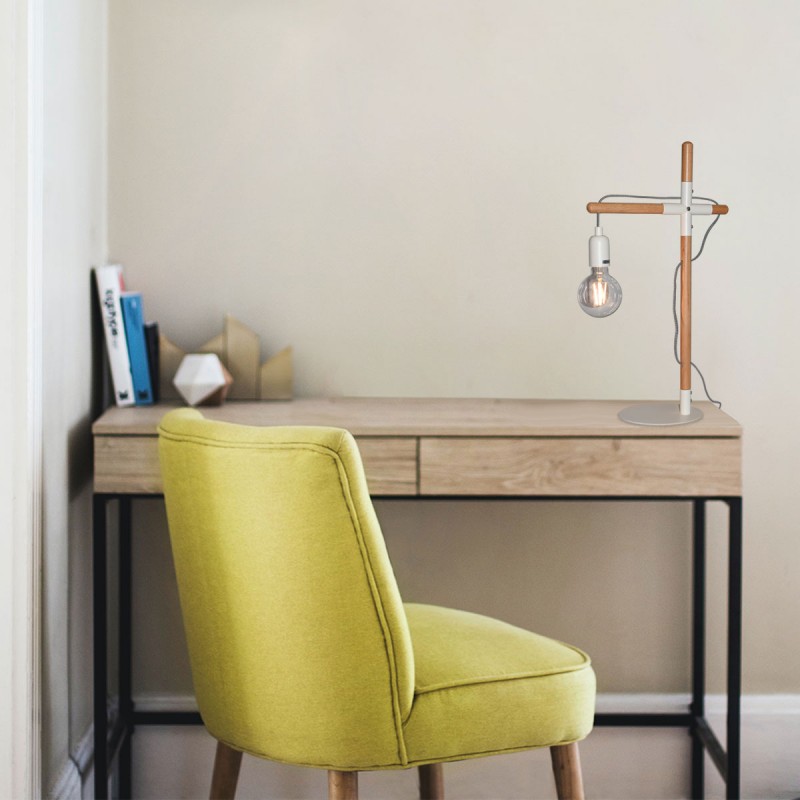 Natural wood table lamp "NATURAL WOOD".