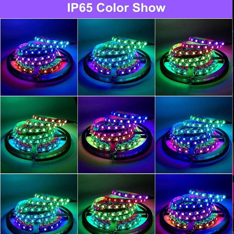 Smart LED Strip IC RGB 12V DC - 14,4 W/m - IP65 - 60 LED/m - Width 10mm - 5 meters