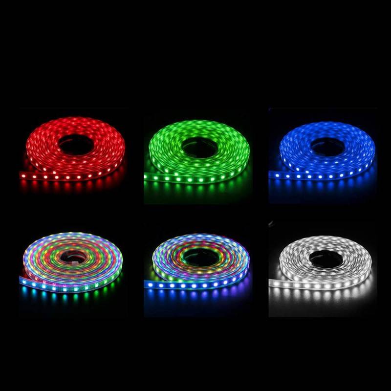 Smart LED Strip IC RGB 5V DC - 14,4W/m - IP20 - 60 LED/m - Width 10mm - 5 meters