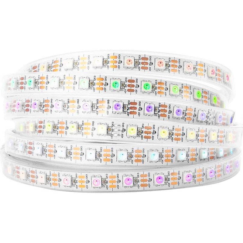 Smart LED Strip IC RGB 5V DC - 14,4W/m - IP20 - 60 LED/m - Width 10mm - 5 meters