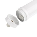 Tubular waterproof luminaire for industrial use - 120cm - 40W - IP67 - IK10