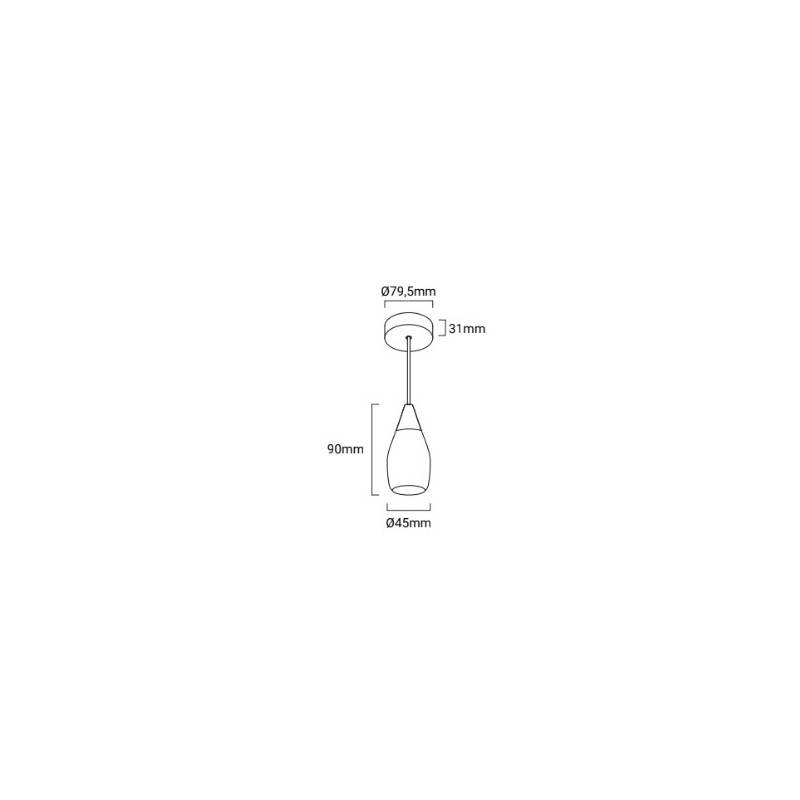 Pendant lamp "COALUM" 7W