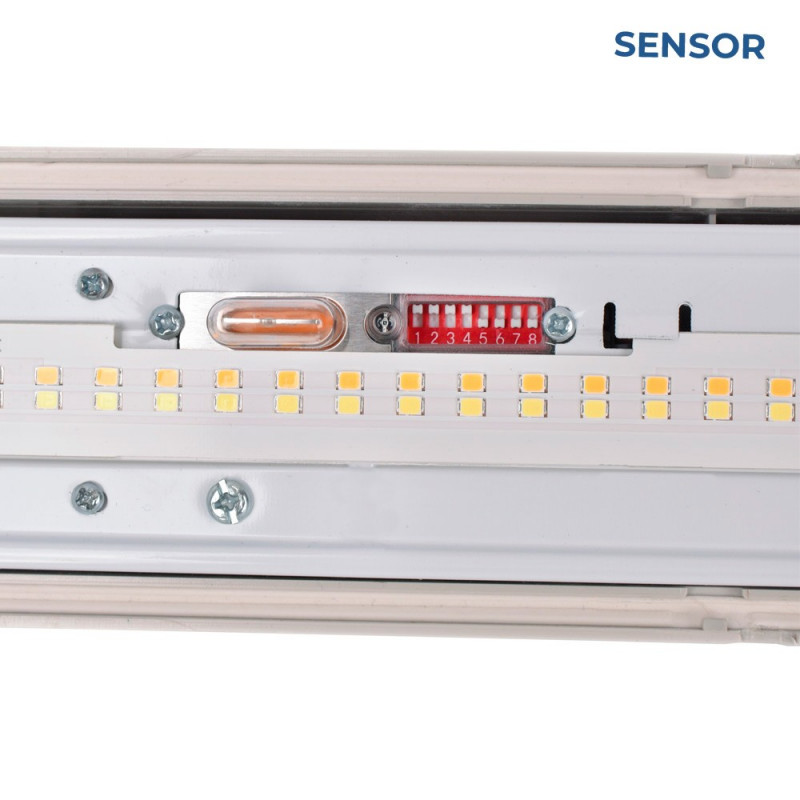 Linkable Tri-proof CCT LED batten light with motion sensor - 150cm - 56W - IP65