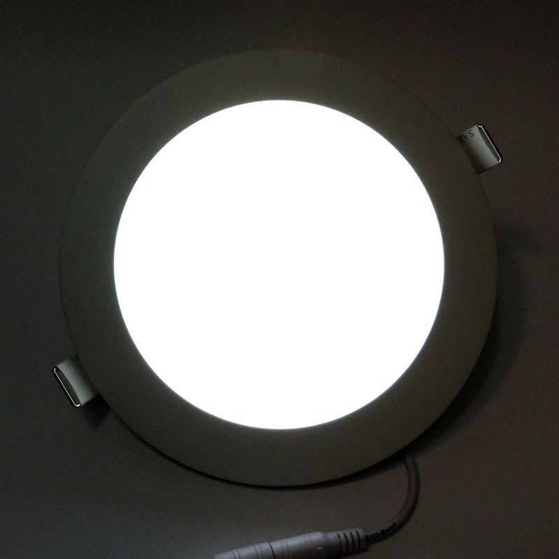 LED downlight plate 12W circular recessed Cut Ø155mm