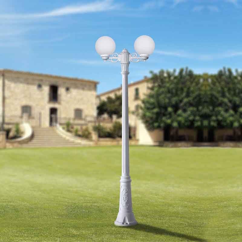 FUMAGALLI "GIGI BISSO GLOBE" 2xE27 outdoor double LED streetlight