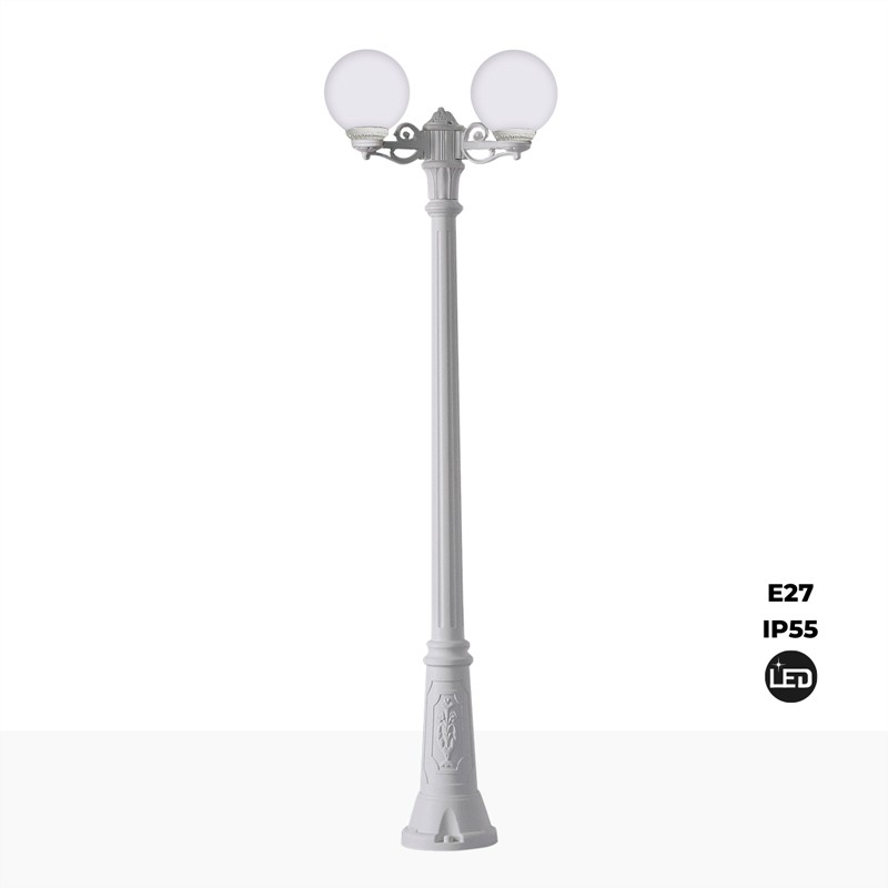 FUMAGALLI "GIGI BISSO GLOBE" 2xE27 outdoor double LED streetlight