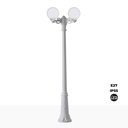 FUMAGALLI "GIGI BISSO GLOBE" 2xE27 outdoor double LED streetlight