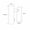 Wall light for reading 2W - Adjustable - CREE Chip