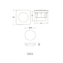 FUMAGALLI CECI 120 GX53 3W recessed ground beacon