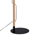 Floor lamp wood and aluminum "Natural Wood".