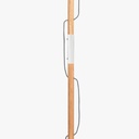 Floor lamp wood and aluminum "Natural Wood".