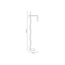 Floor lamp wood and aluminum "Natural Wood".