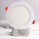 LED downlight plate 12W circular recessed Cut Ø155mm