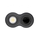 Double aluminum ceiling light "TUB" - Adjustable - 2xGU10