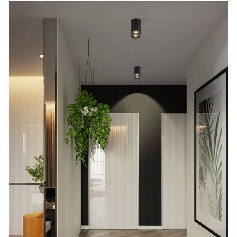 Double aluminum ceiling light "TUB" - Adjustable - 2xGU10