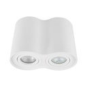 Double aluminum ceiling light "TUB" - Adjustable - 2xGU10