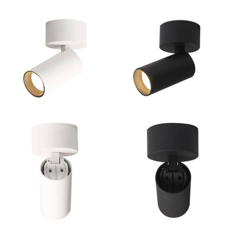 Wall and ceiling light for GU10 bulb, 360º adjustable