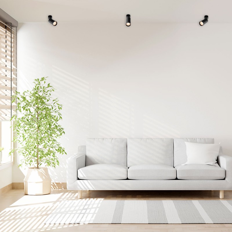 Wall and ceiling light for GU10 bulb, 360º adjustable