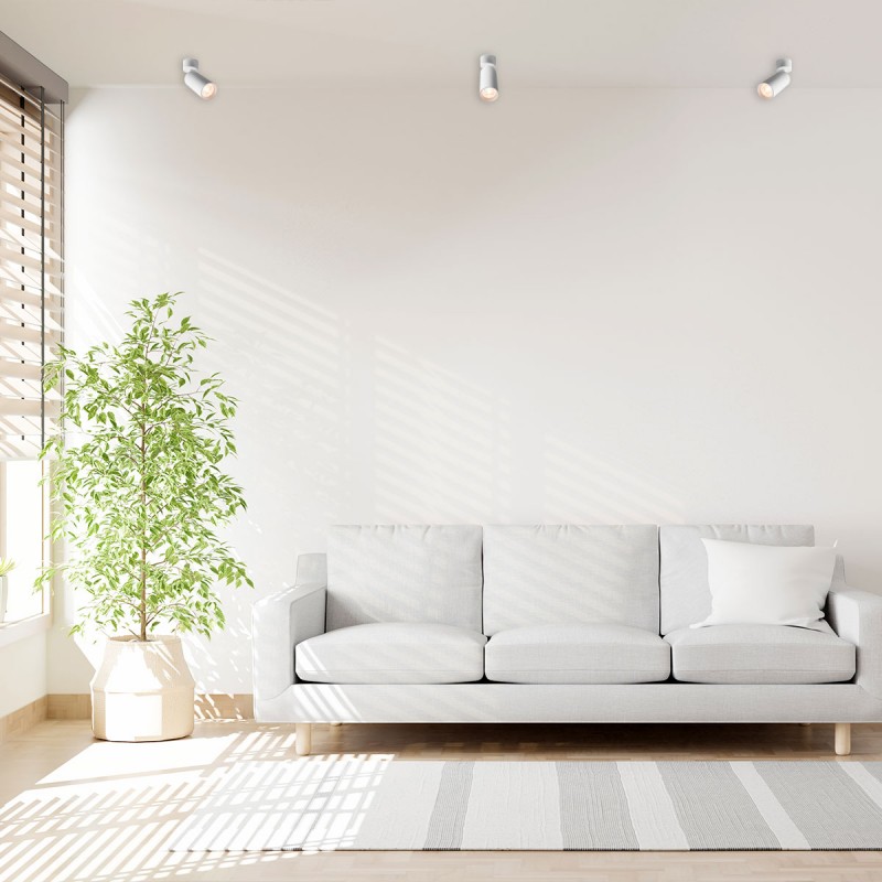 Wall and ceiling light for GU10 bulb, 360º adjustable