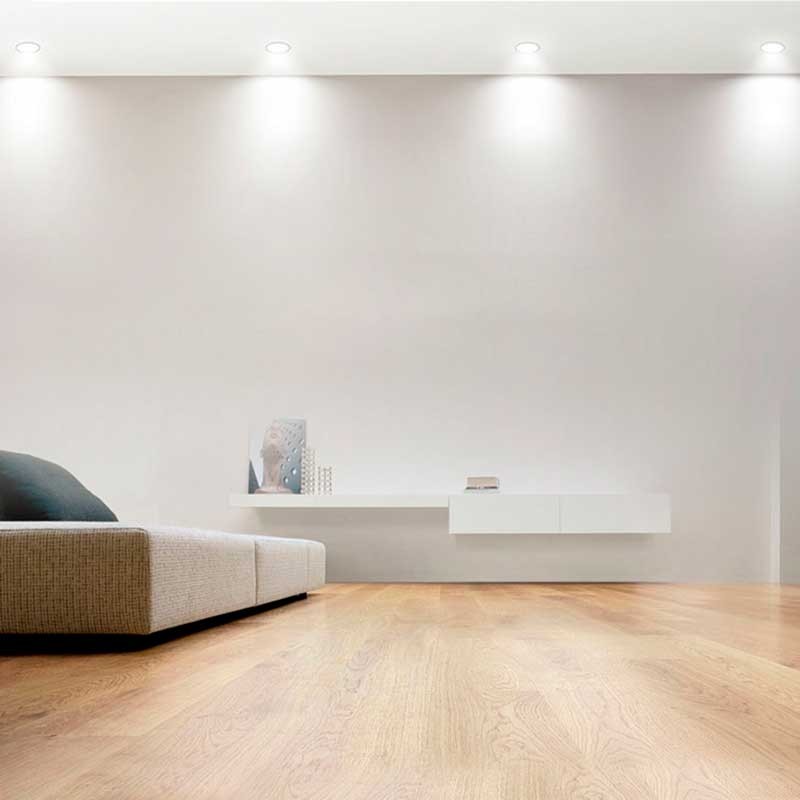 LED downlight plate 12W circular recessed Cut Ø155mm