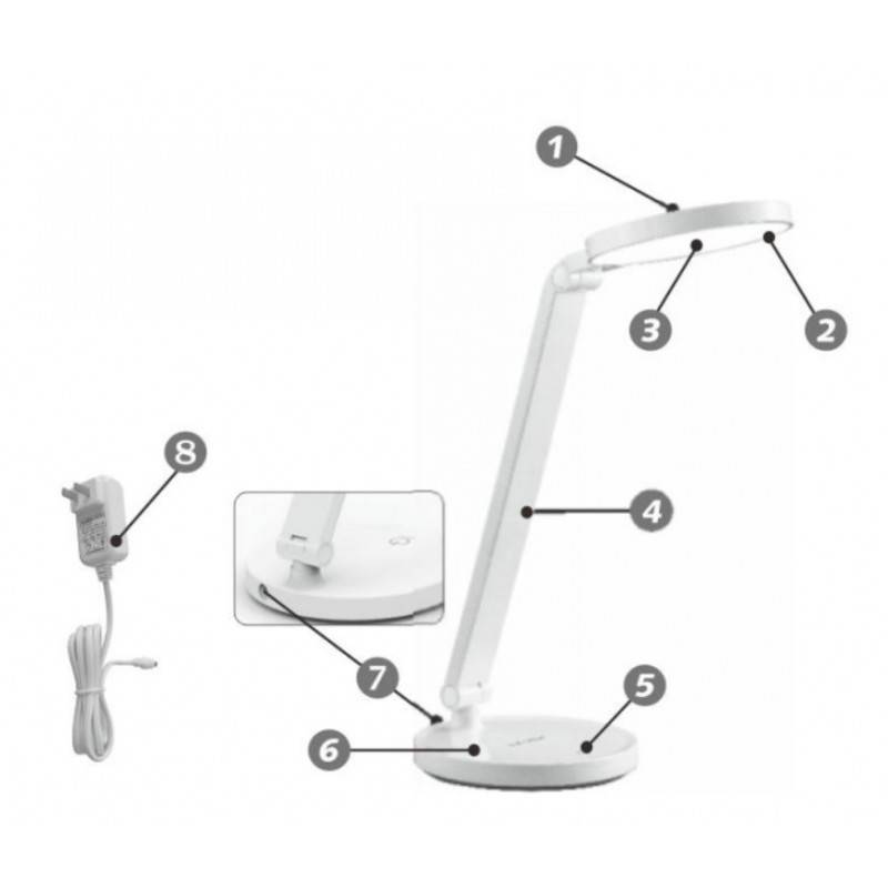 8W CCT Dimmable 8W Makeup Mirror Table Lamp