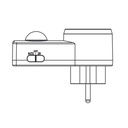 120° Motion Sensor Socket IP20