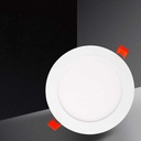 LED downlight plate 12W circular recessed Cut Ø155mm